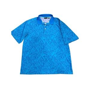 Walter Hagen Blue Patterned Polo Shirt